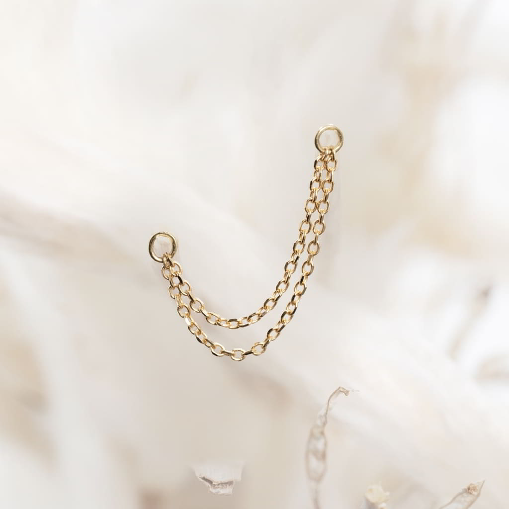 The Double Wolf 18k Gelbgold