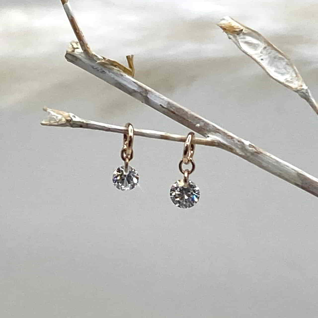 The Magpie short 18k Rosegold Diamond
