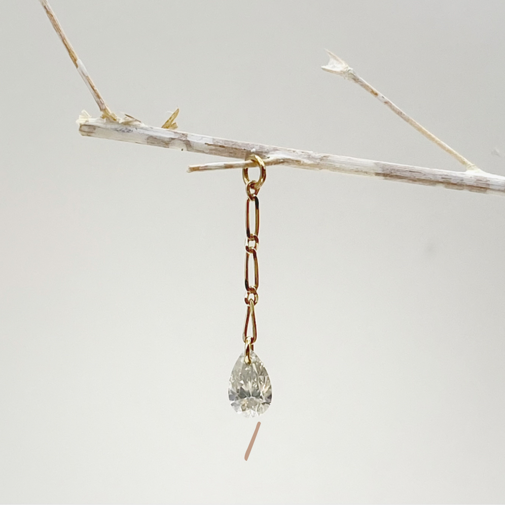 The Jay – Diamond Drops – One of a Kind – 18k Gold
