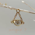 The Tern – Salt & Pepper Diamond Slice – One of a Kind – 18k Yellow Gold